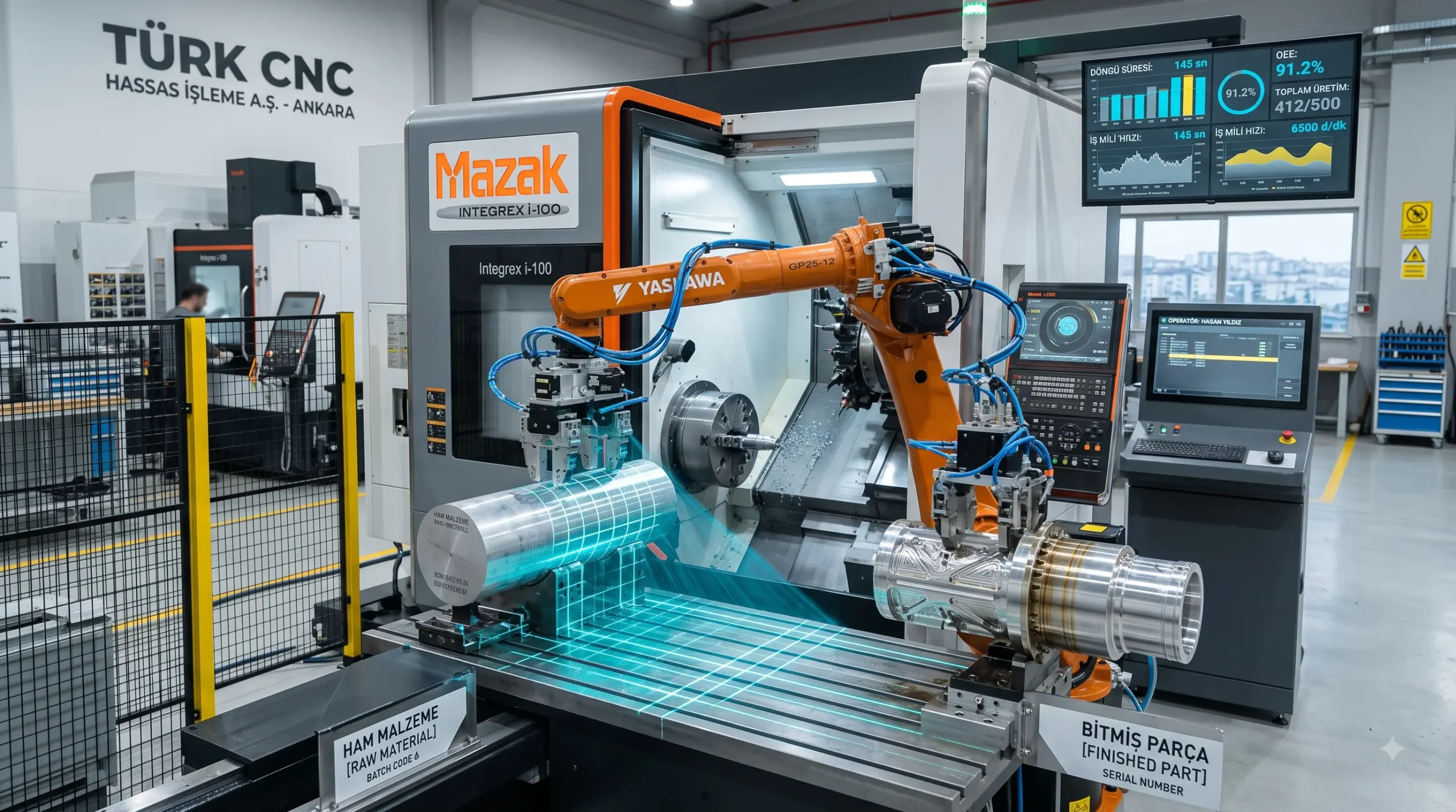 Makine Besleme Robotu (Machine Tending) ve CNC Otomasyonu Rehberi